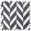 Chevron Stripe, Navy - Motorised Roman Blind